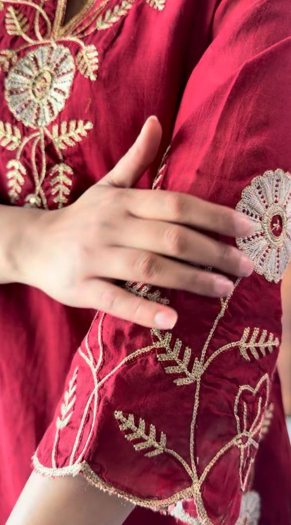 Mul Chanderi Zari Elegance