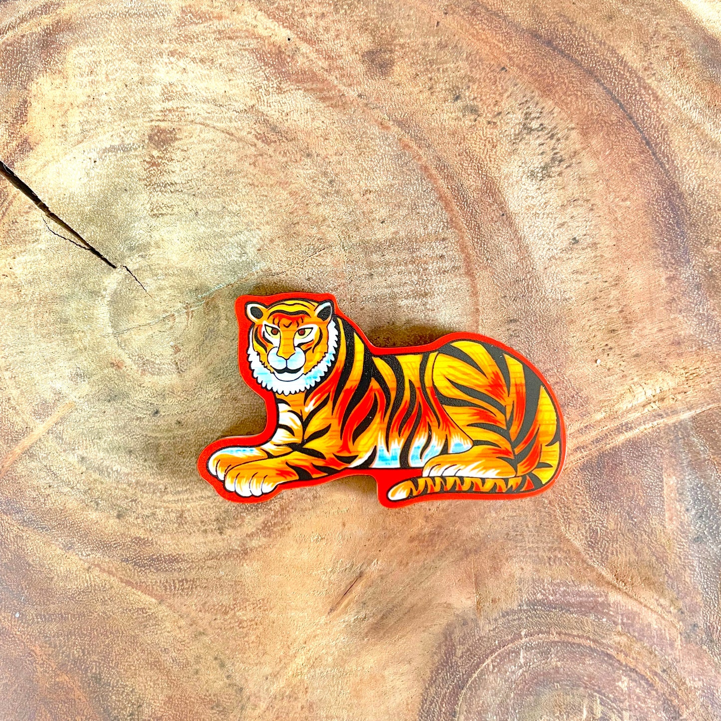 Tiger acrylic fridge magnet (pack of 2)