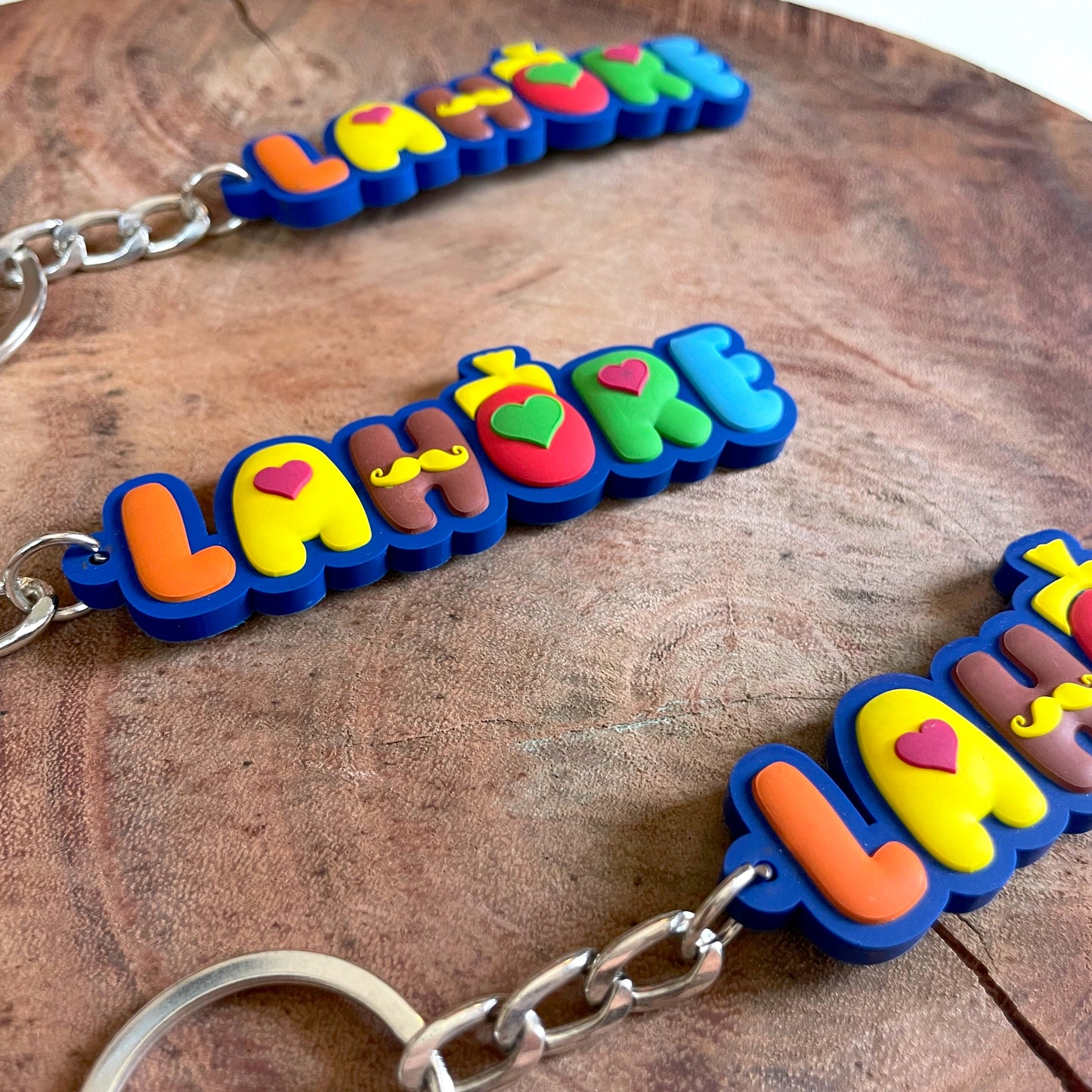 Lahore rubber keychain