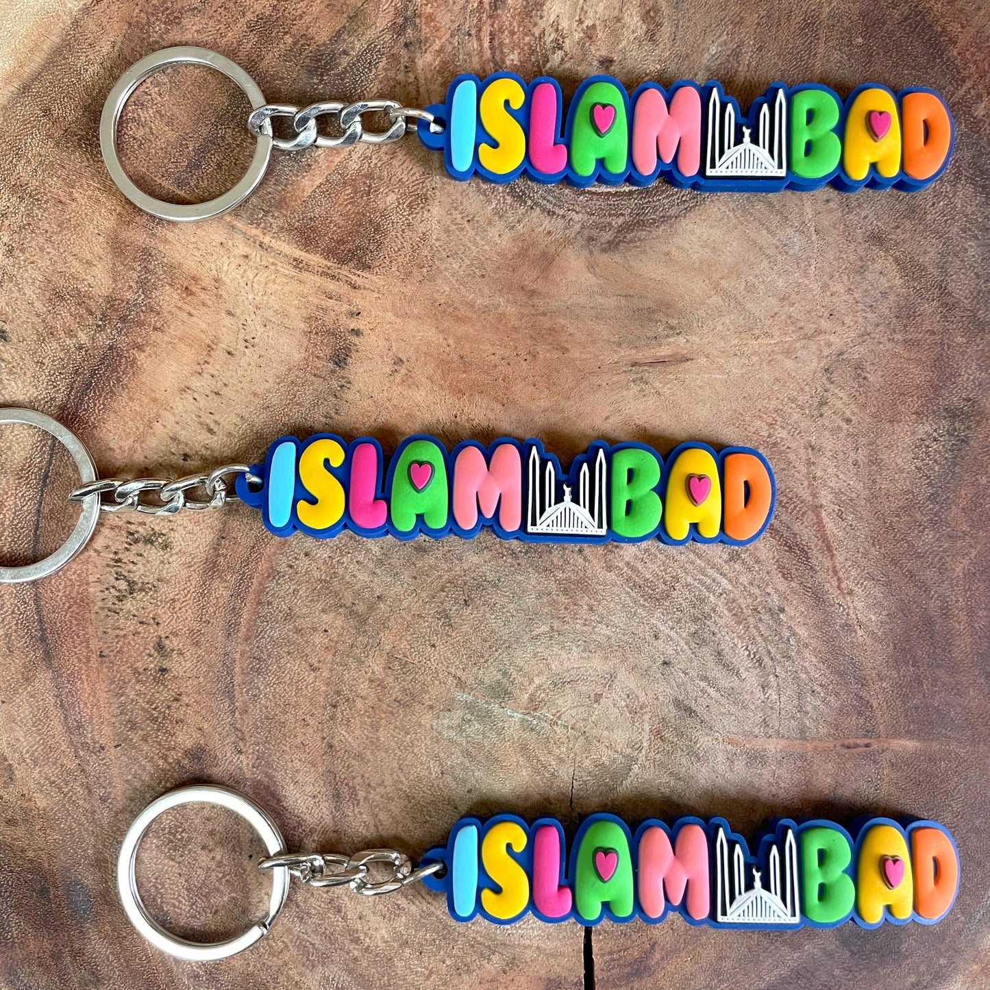 Islamabad rubber keychain