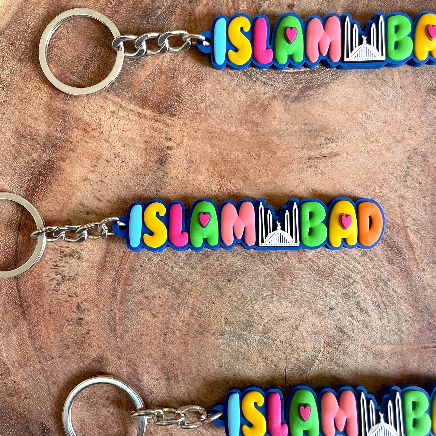 Islamabad rubber keychain