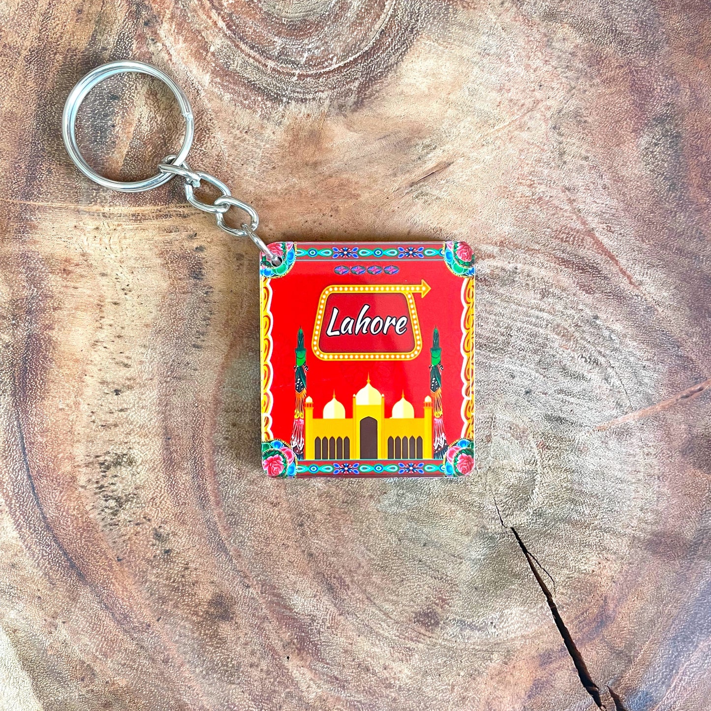 Lahore printed keychain