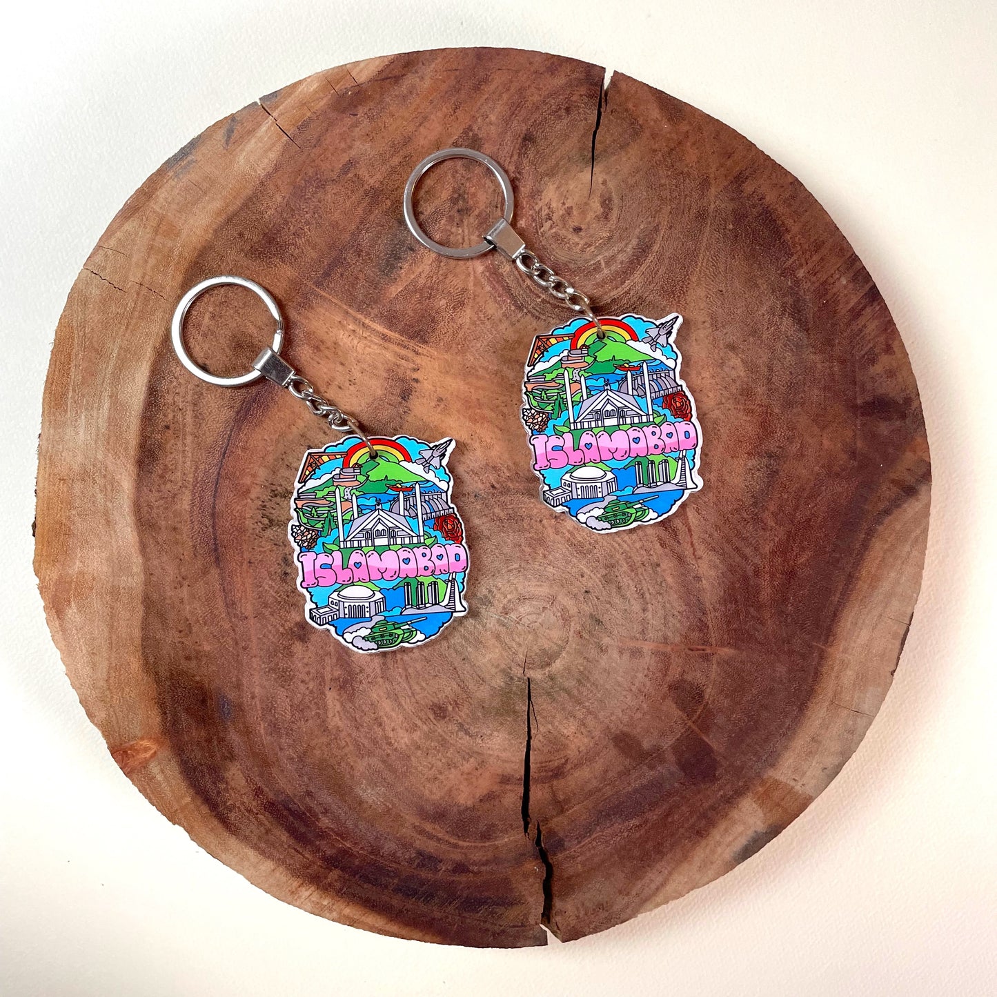 Islamabad acrylic key chain