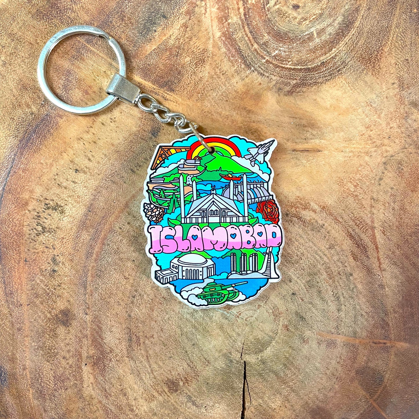 Islamabad acrylic key chain