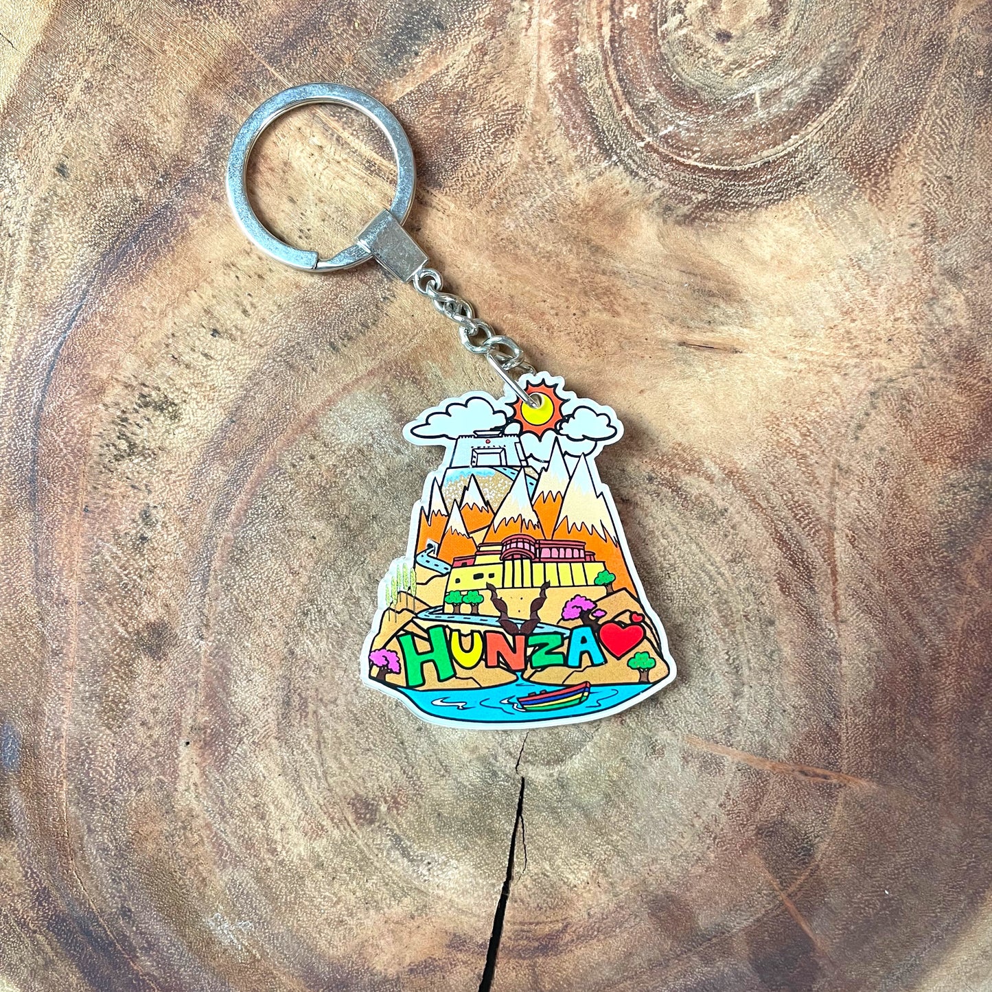 Hunza acrylic keychain