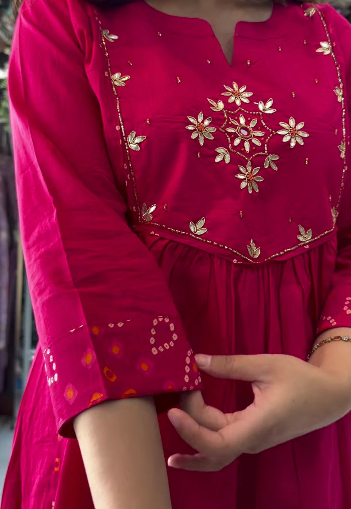Pretty in Bandhini 3 Piece Suit Set