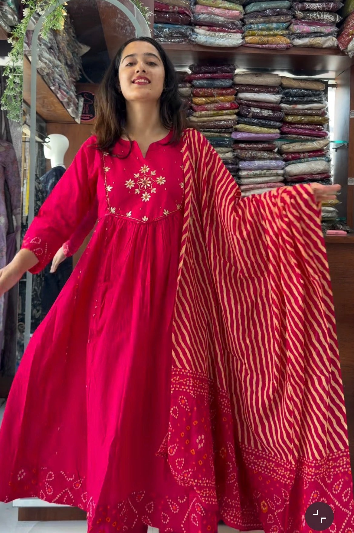Pretty in Bandhini 3 Piece Suit Set